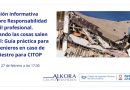 Sesión informativa sobre el Seguro de Responsabilidad Civil junto a Alkora. Guía práctica en caso de Siniestros para CITOP_27 Feb